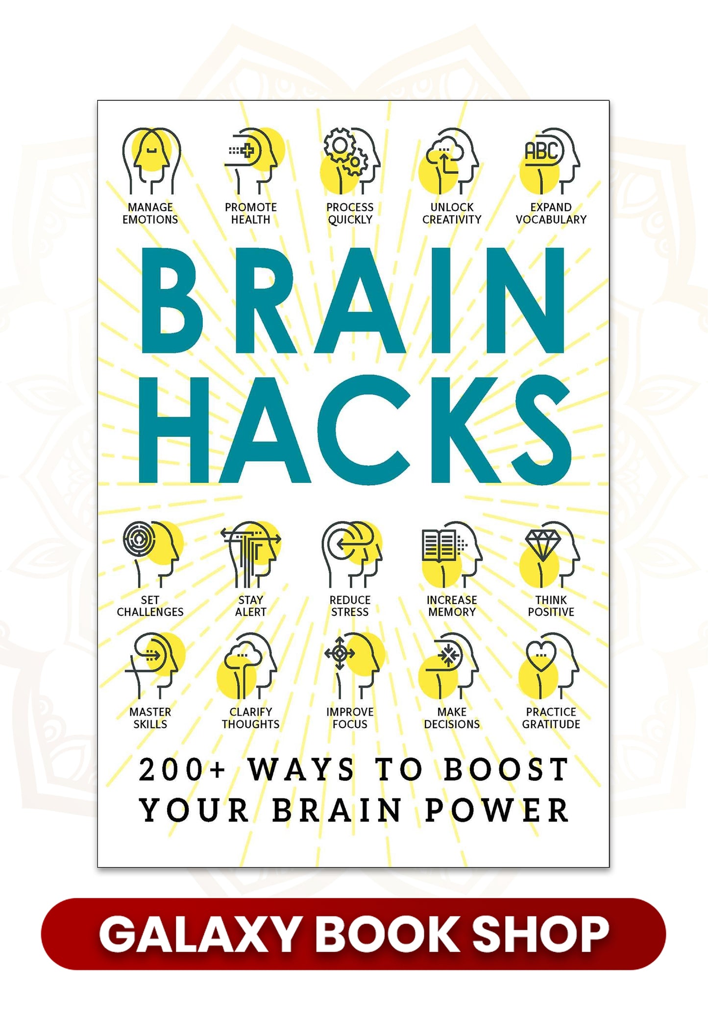 Brain Hacks: 200+ Ways to Boost Your Brain Power by Adams Media (Premium Quality)