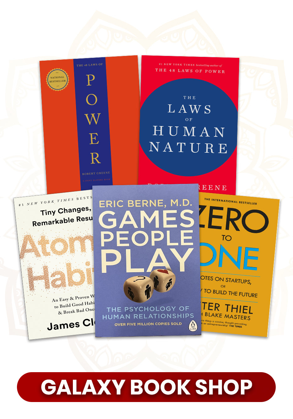 Pack of 05 Human Behavior Books
