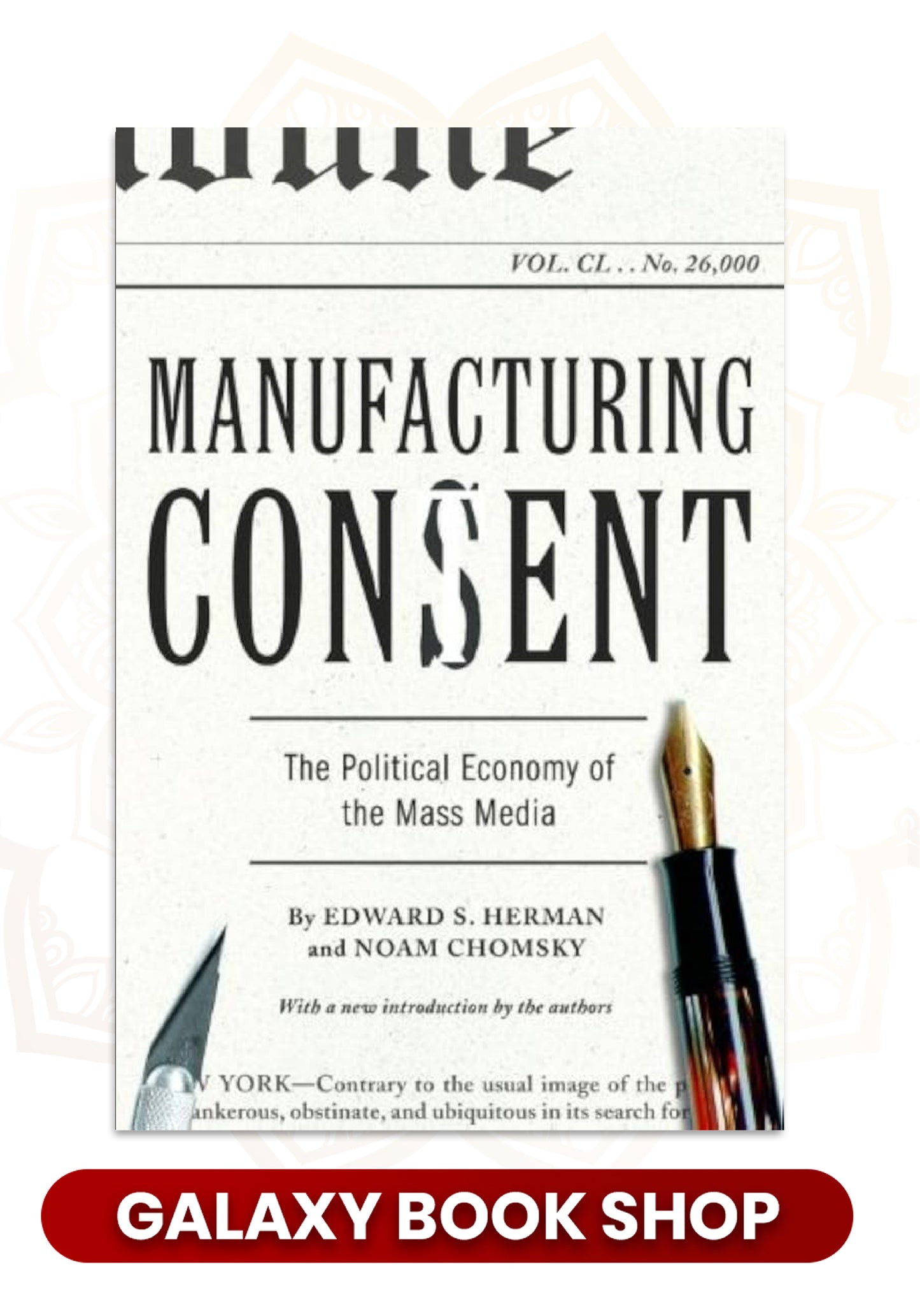 Manufacturing Consent by Edward S. Herman (Premium Quality)