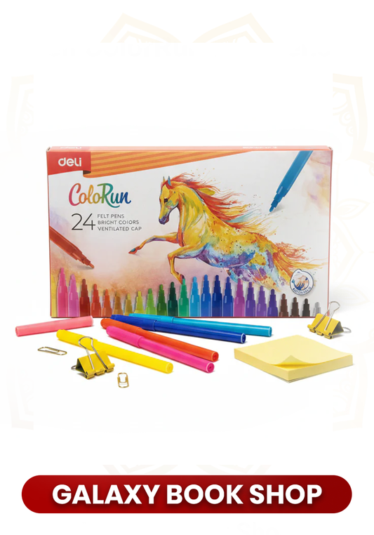 Deli ColorRun Felt Pens - 24 Vibrant Colors