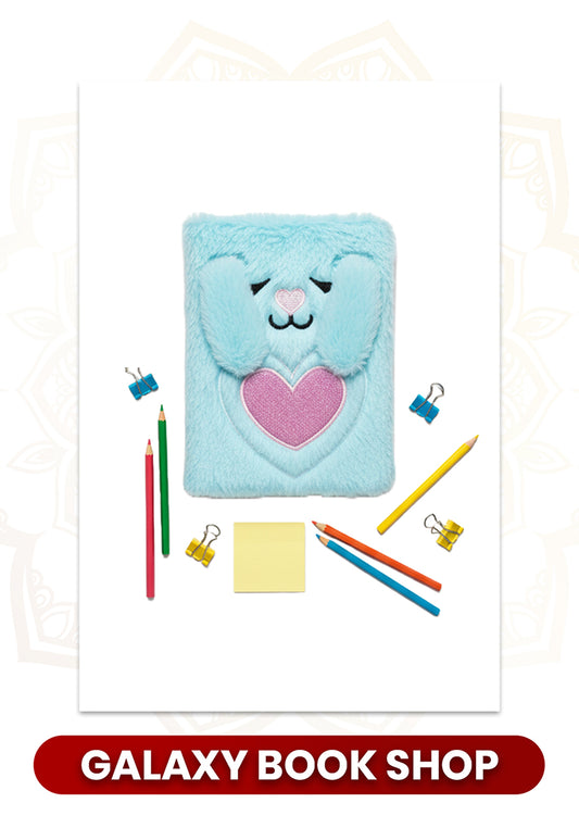 Cartoon Mini Blue Notebook