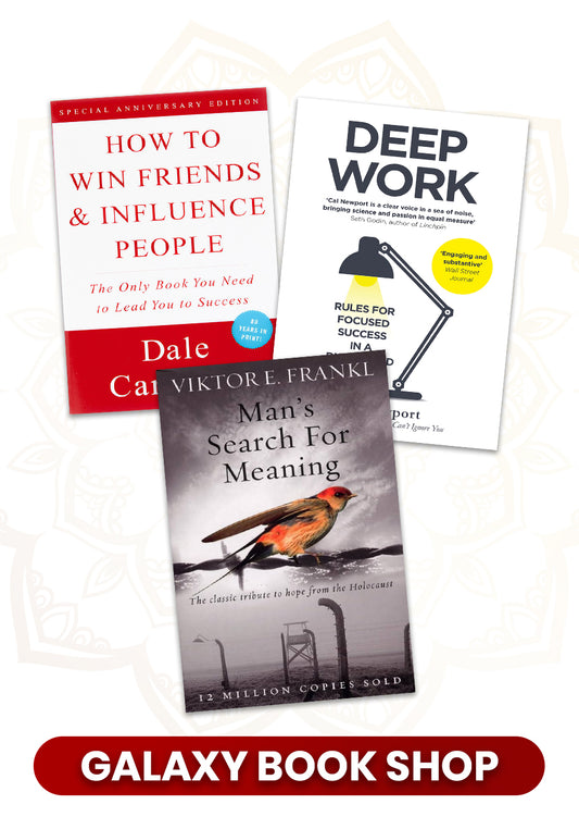 How to win friends and influence people,mans search for meaning,deep work.